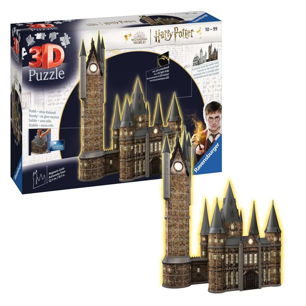 HARRY POTTER - Puzzle 3D 540P - Astronomieturm "Beleuchtet"