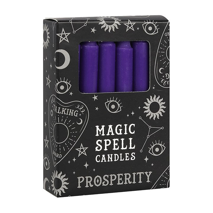 12er-Pack violette „Wohlstands“-Zauberkerzen