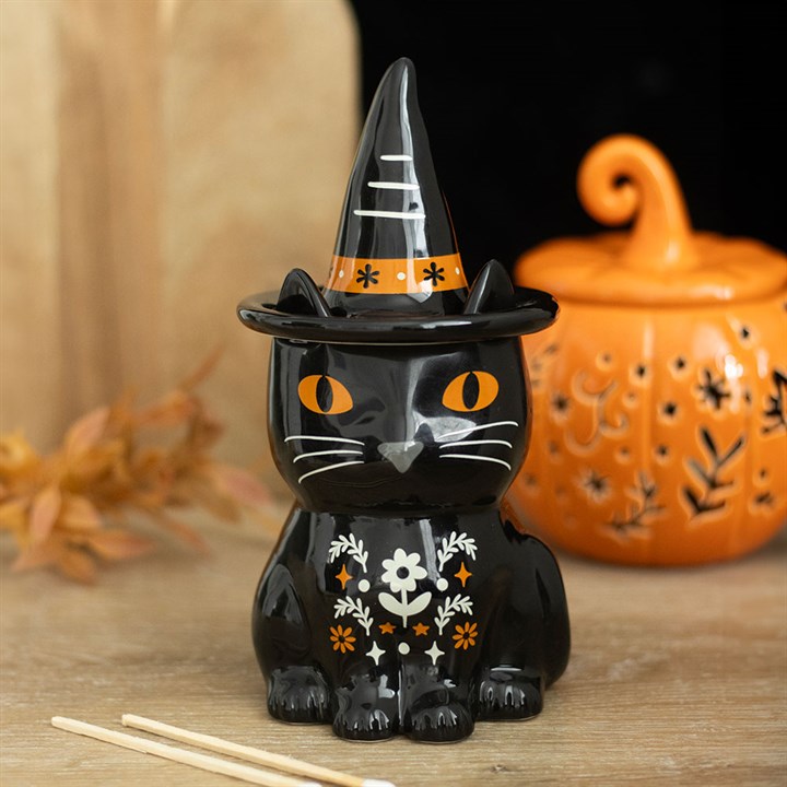Gruseliger Ölbrenner „Schwarze Katze“