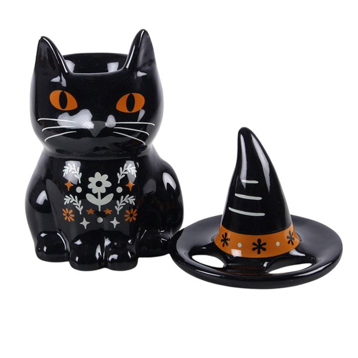 Gruseliger Ölbrenner „Schwarze Katze“