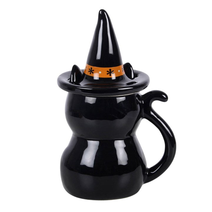 Frightful Folk – Becher mit Deckel „Schwarze Katze“
