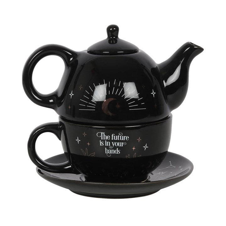 Das Wahrsager-Tee-Set Tasse plus Kanne