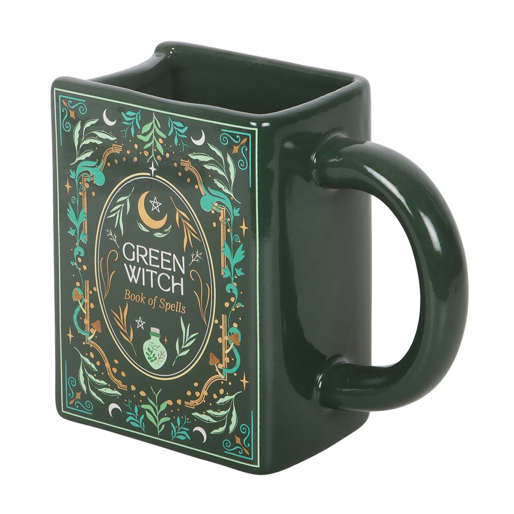 Keramikbecher "Green-Witch" in Buchform
