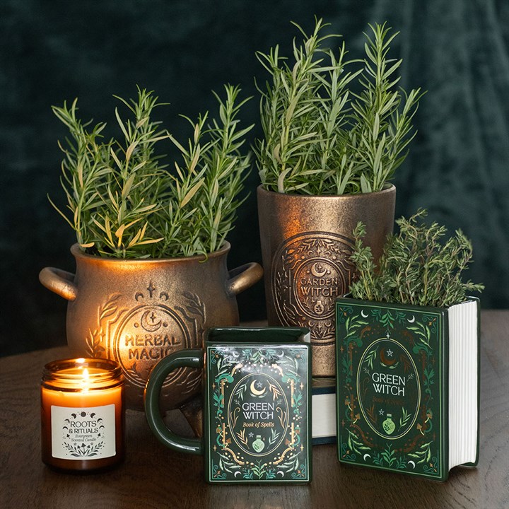 Herbal Magic Pflanzkübel „Terracotta Cauldron“ mit Bräunungseffekt