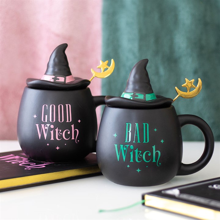„Good Witch“-Becher mit Deckel und Löffel