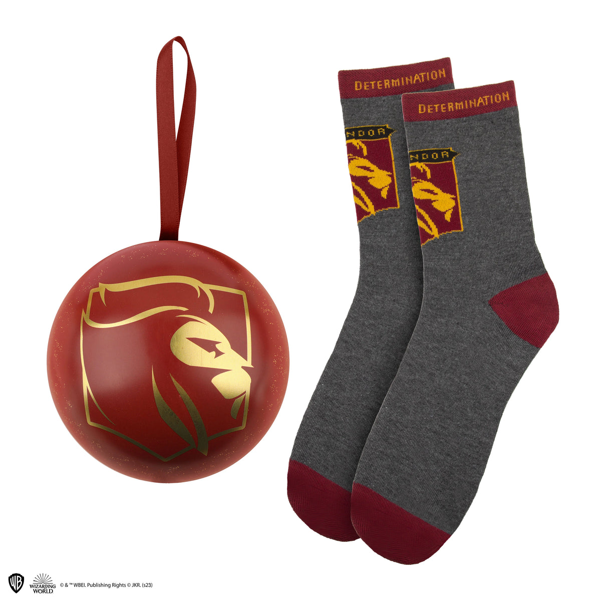 Gryffindor Weihnachtskugel mit Socken