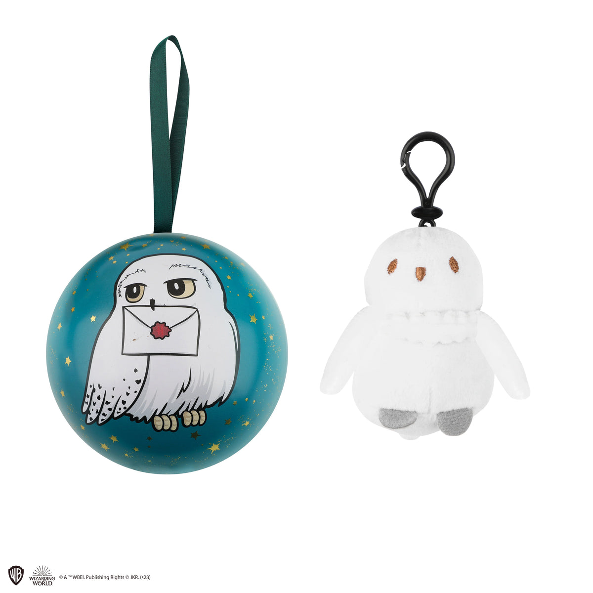 Hedwig Weihnachtskugel mit Schlüsselanhänger