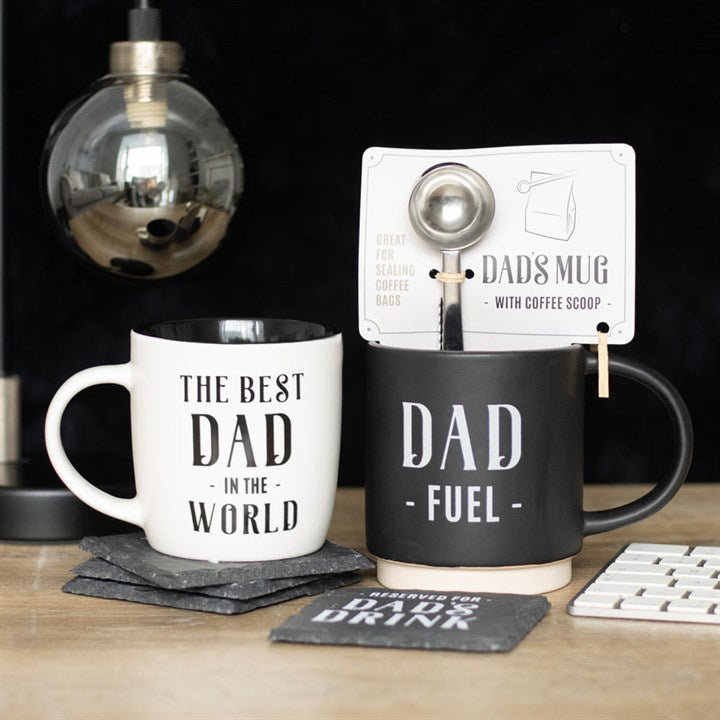 Dad Fuel Becher und Kaffeelöffel-Clip