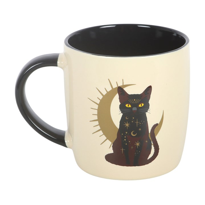 Tasse „Sitzende schwarze Katze“