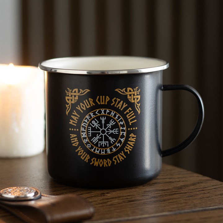 Viking Compass Emaille-Becher