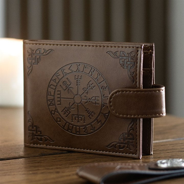 Viking Compass Geldbörse aus Kunstleder