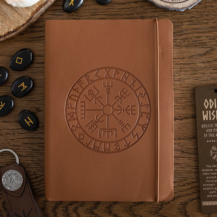 Viking Compass A5-Notizbuch aus Kunstleder mit Stift