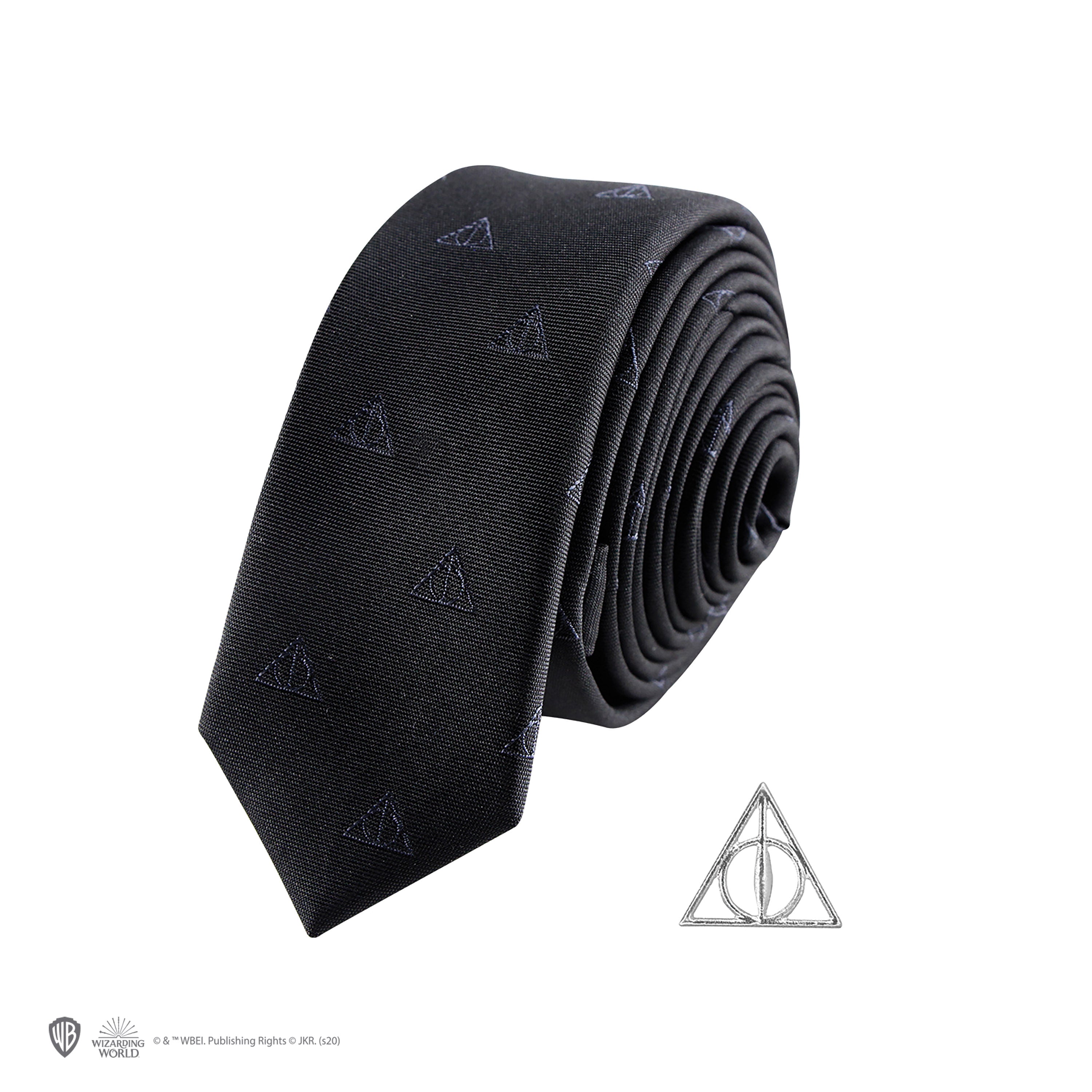 Harry Potter Krawatte & Ansteck-Pin Deluxe Box Deatlhy Hallows