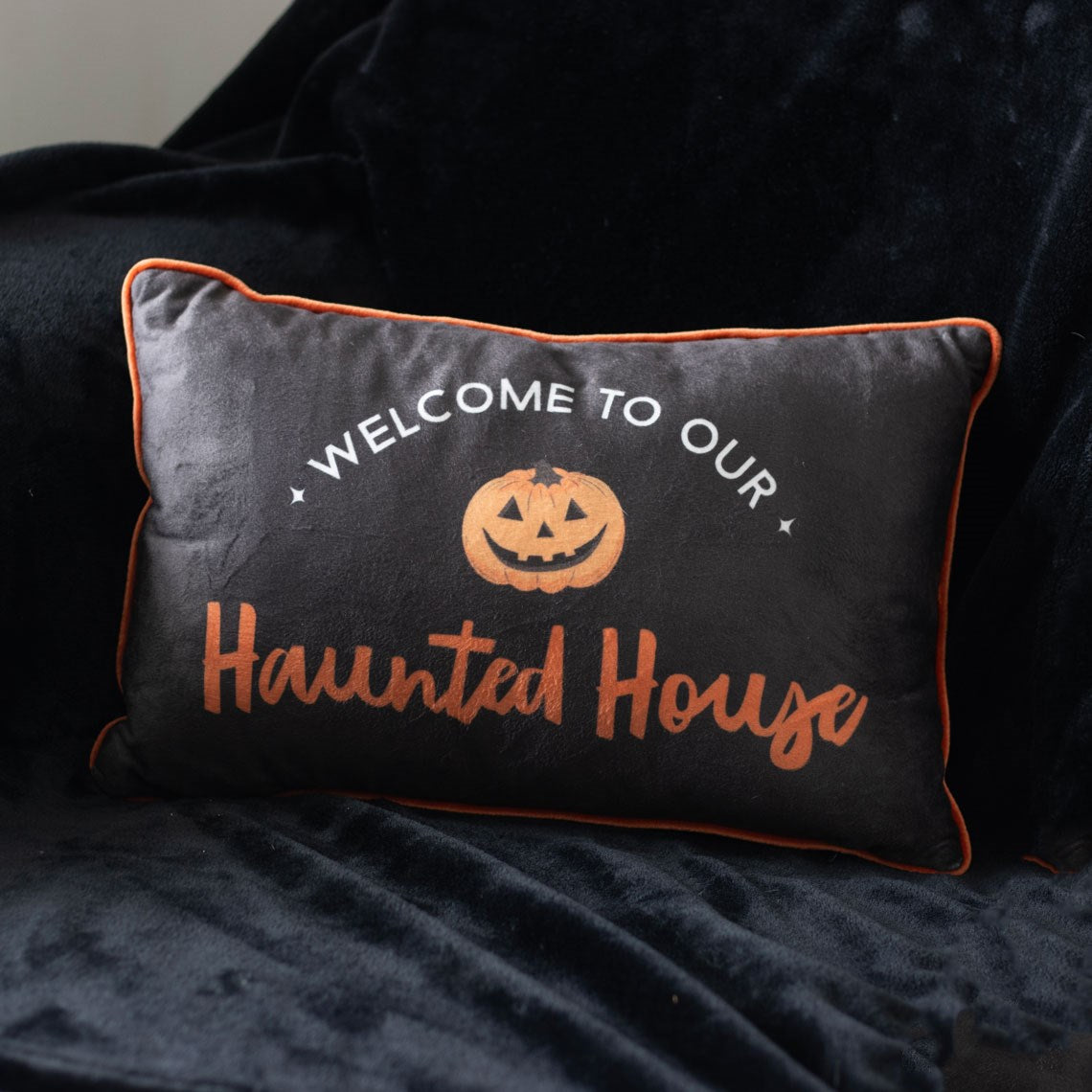 Rechteckiges Kissen „Haunted House“