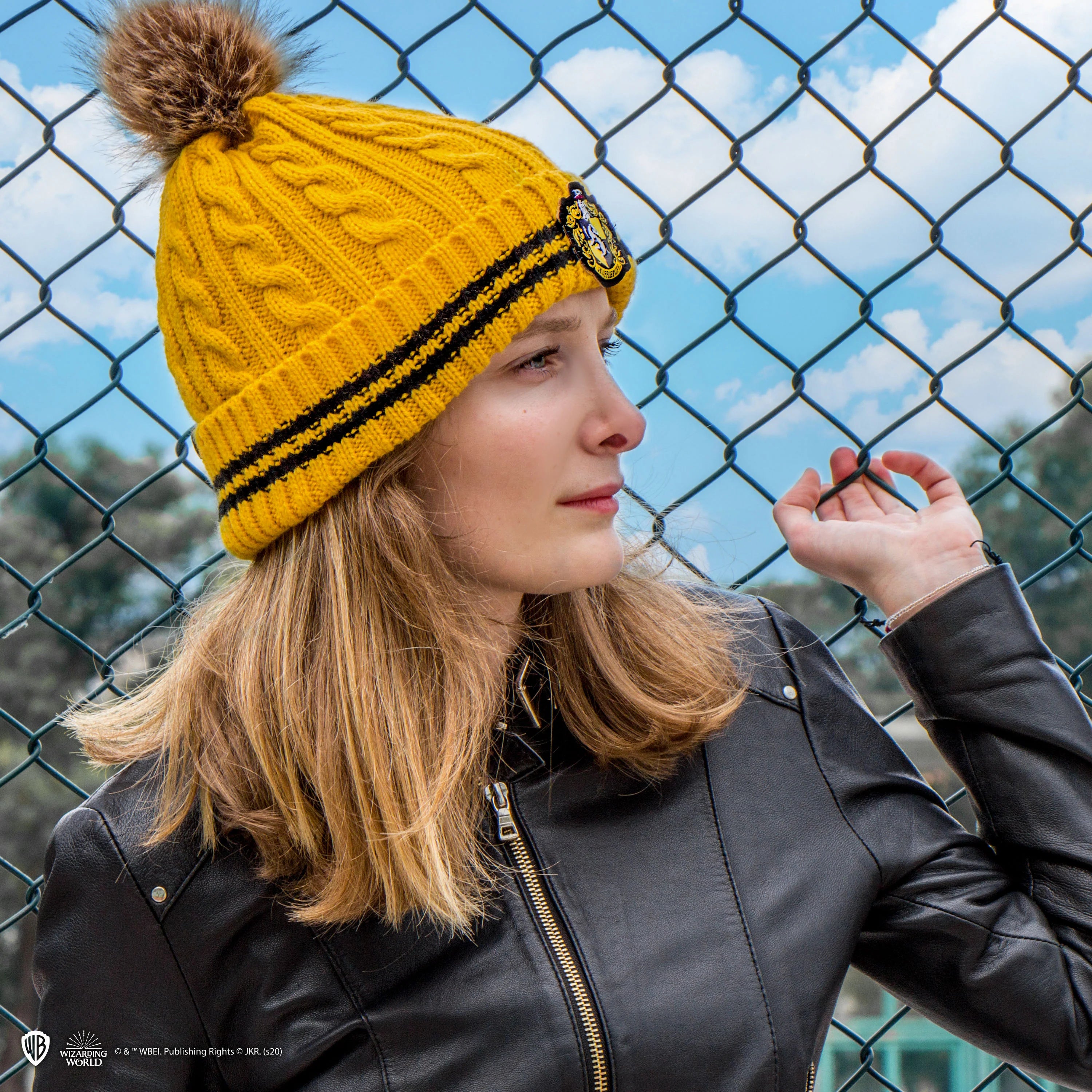 Harry Potter Hufflepuff Bommelmütze