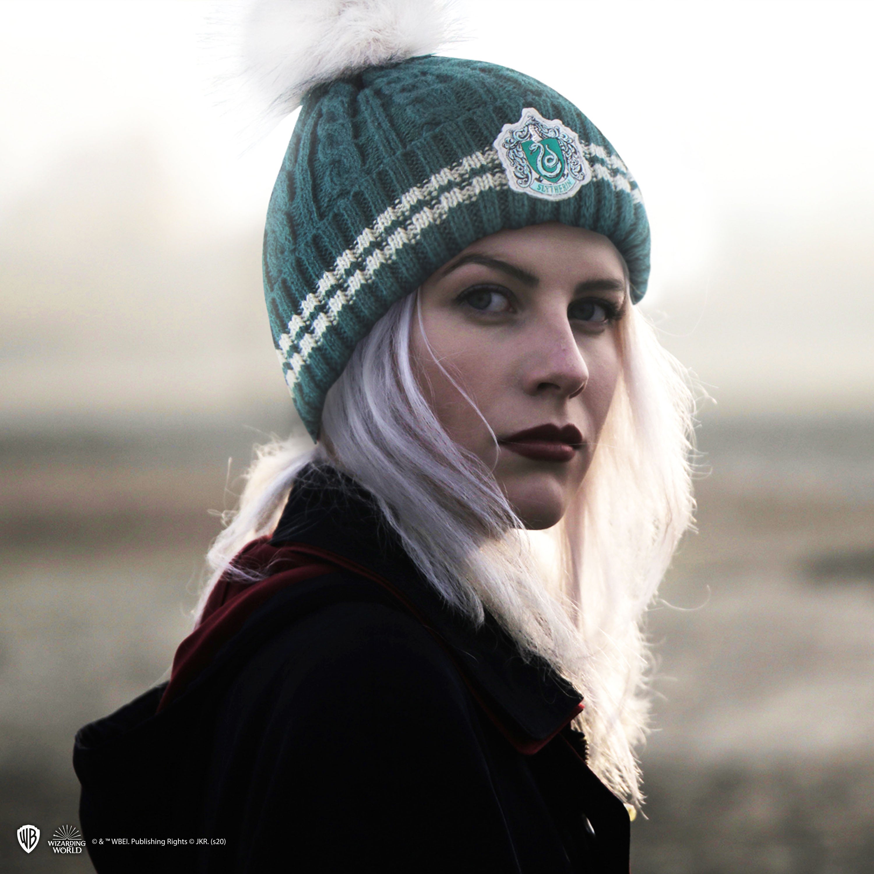 Harry Potter Slytherin Bommelmütze