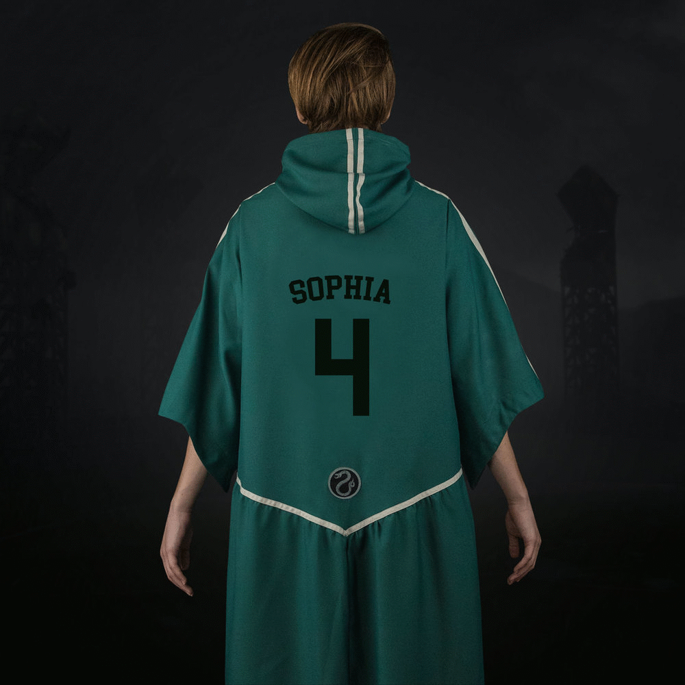 Harry Potter Personalisierbares Quidditch-Gewand Slytherin