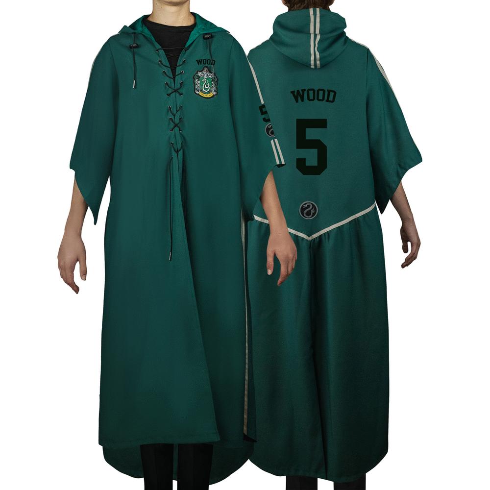 Harry Potter Personalisierbares Quidditch-Gewand Slytherin