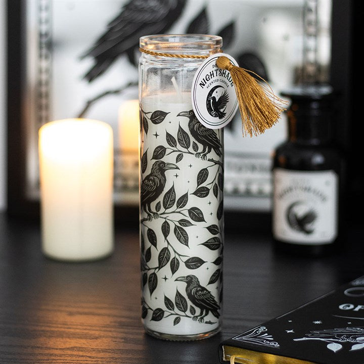 Mystic Raven Tubenkerze mit Tollkirsche