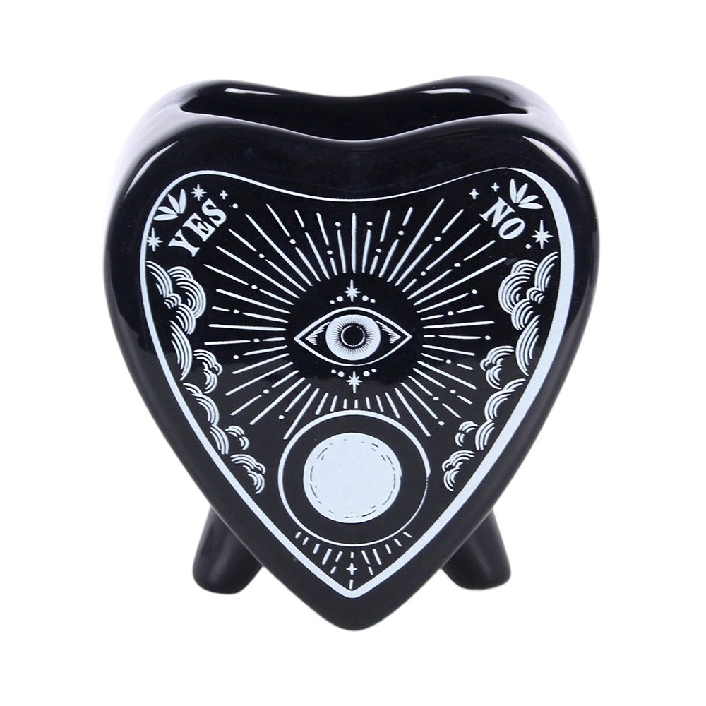 Schwarze Planchette-Blumenvase