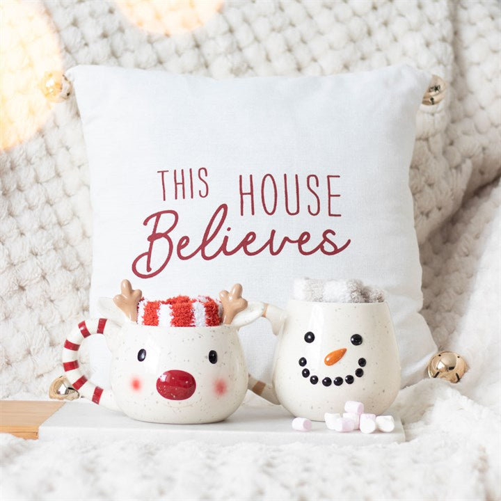 Rudolph-Rentier-Set aus Tasse und Socken