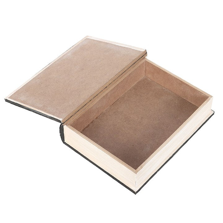 Aufbewahrungsbox in Form eines Buches über giftige Pflanzen