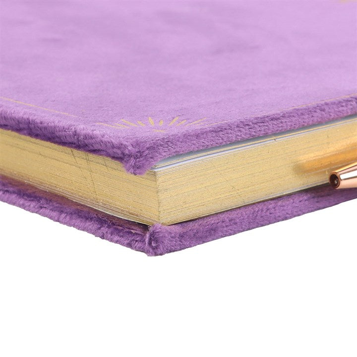 Zauberbuch-Tagebuch mit Amethyst-Kristallstift