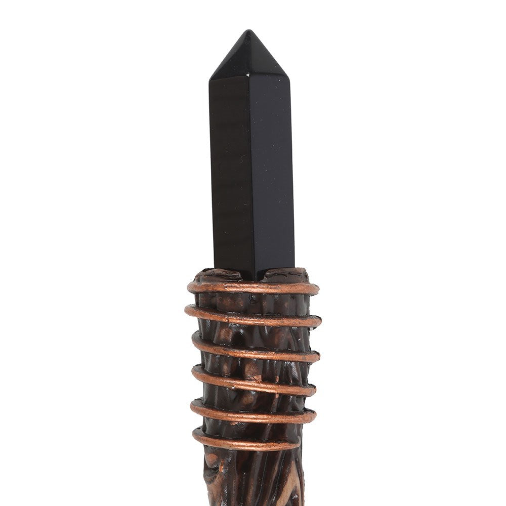 Schutzstab aus schwarzem Obsidian