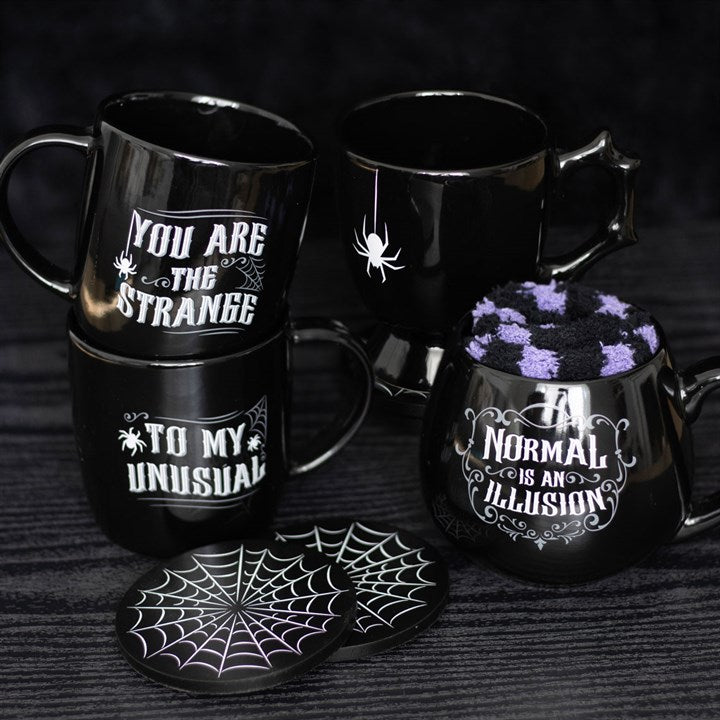 Schwarze Spinnen-Teetasse