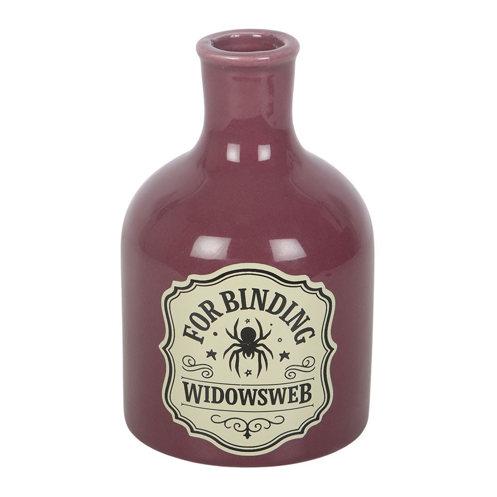 Widowsweb-Vase und Kerzenhalter in Form einer Zauberflasche