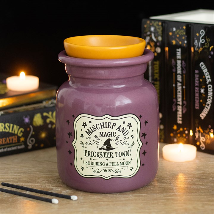 Ölbrenner und Wachserhitzer „Mischief and Magic“ in Flaschenform