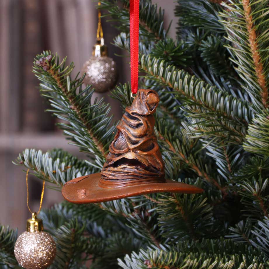 Offiziell lizenzierte Harry Potter Sprechender Hut Festliche Hängefigur