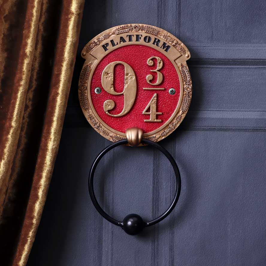 Offiziell lizenzierter Harry Potter Türklopfer Gleis 9 ¾ – 21,5 cm