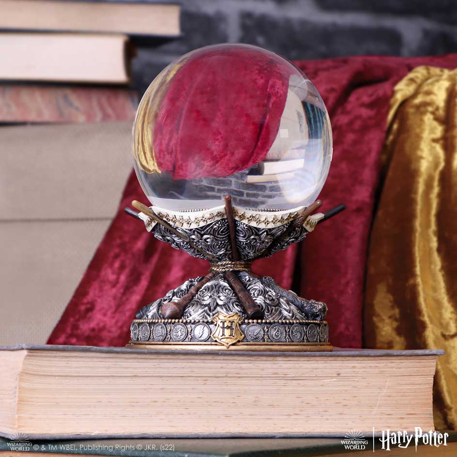 Harry Potter Zauberstab-Kristallkugel mit Halter 16 cm