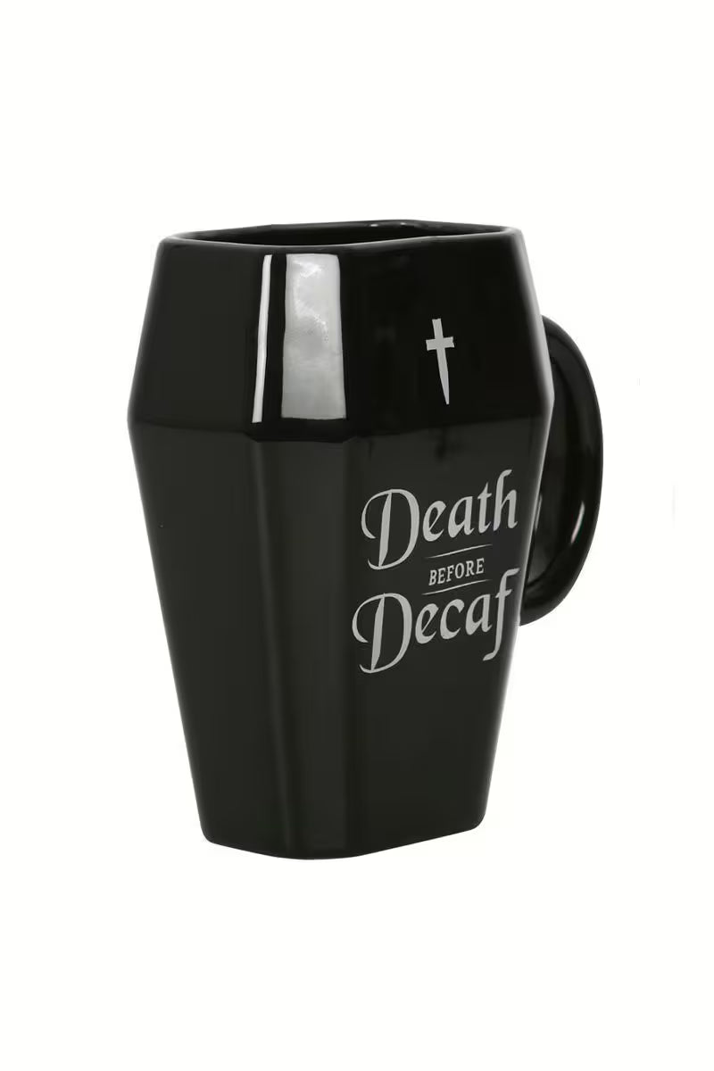 Keramikbecher „Death Before Decaff“