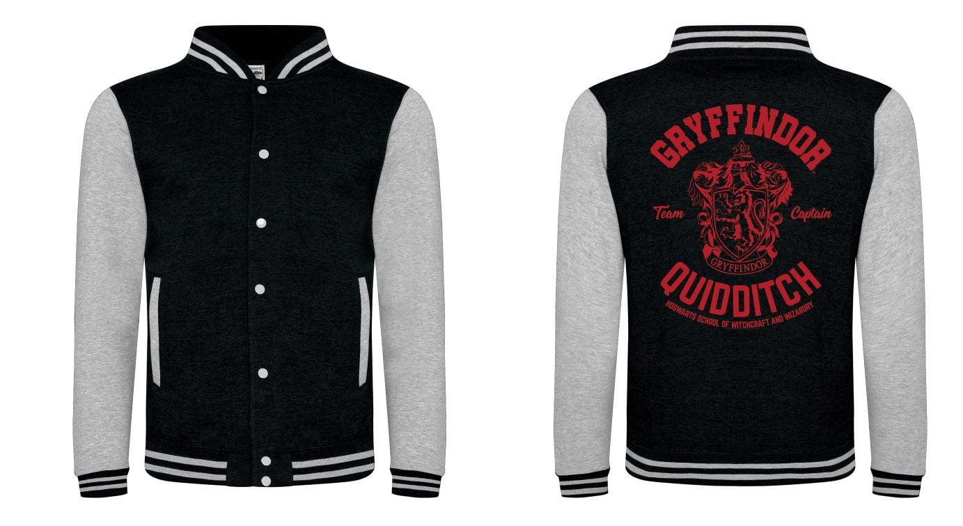 Harry Potter Gryffindor Quidditch Black College Jacke