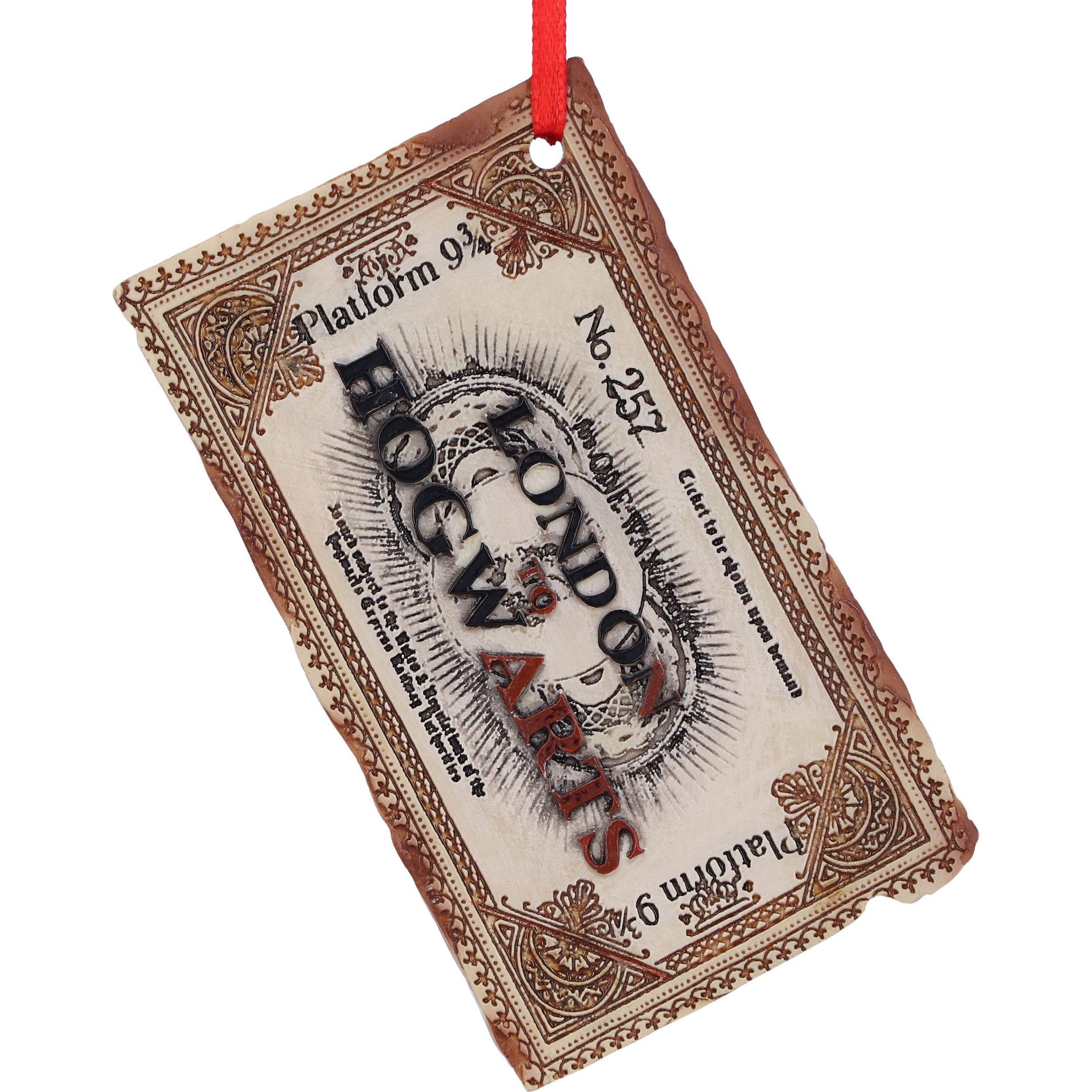 Harry Potter Christbaumanhänger Hogwarts Express Ticket