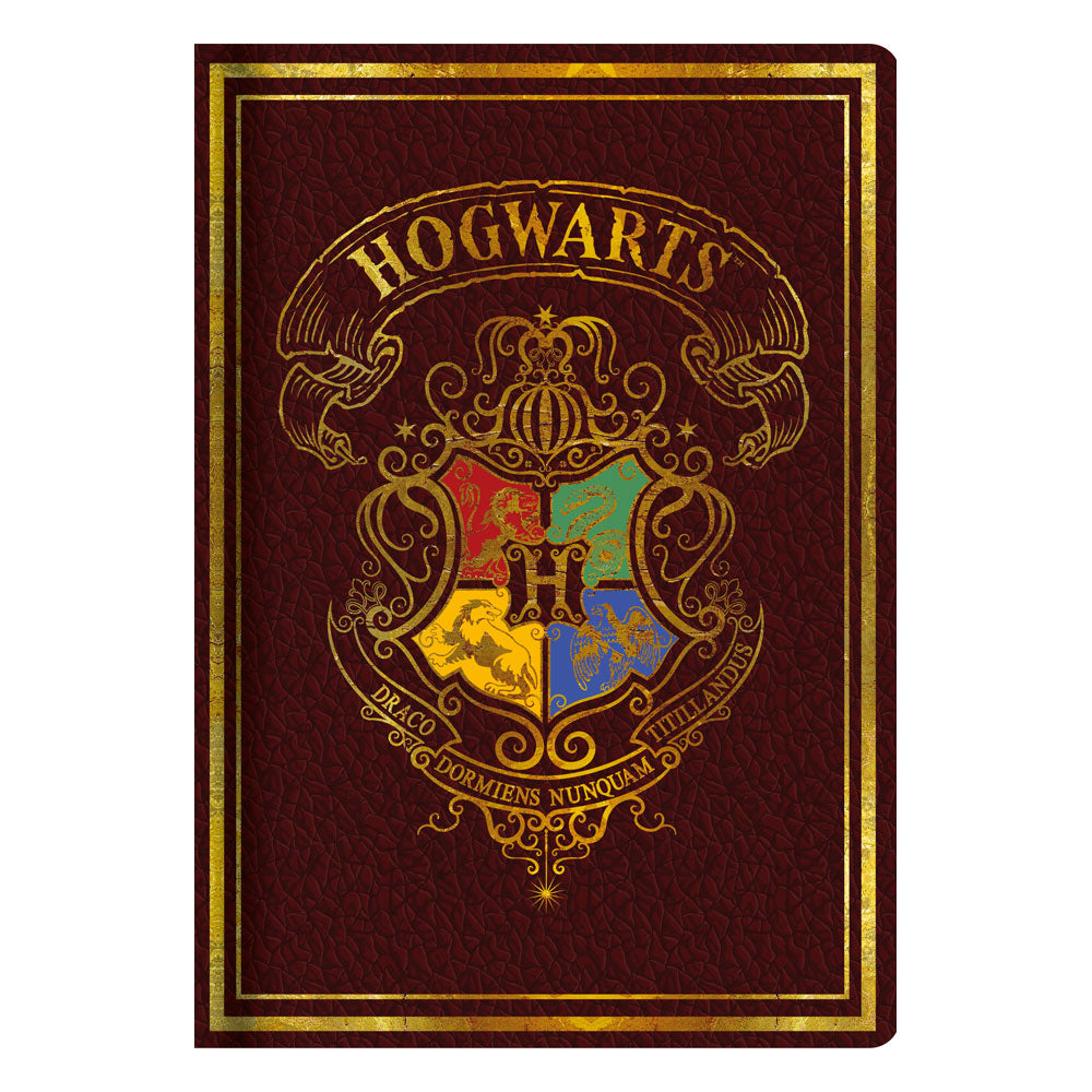 Harry Potter A5 Notizbuch Rot Colourful Crest