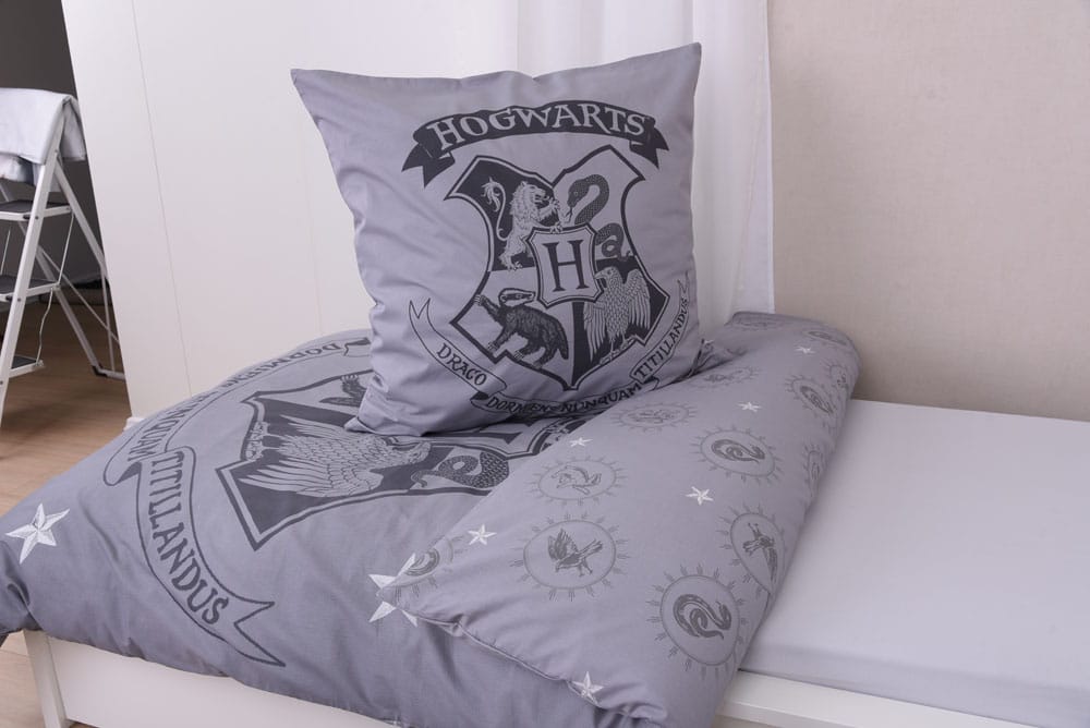 Harry Potter Bettwäsche Grau 135 x 200 cm / 80 x 80 cm