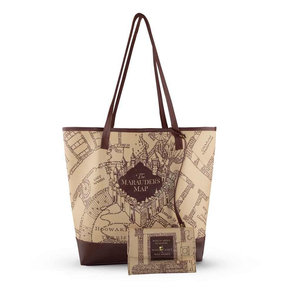 Harry Potter Tragetasche & Geldbeutel Marauder's Map Shoppingbag