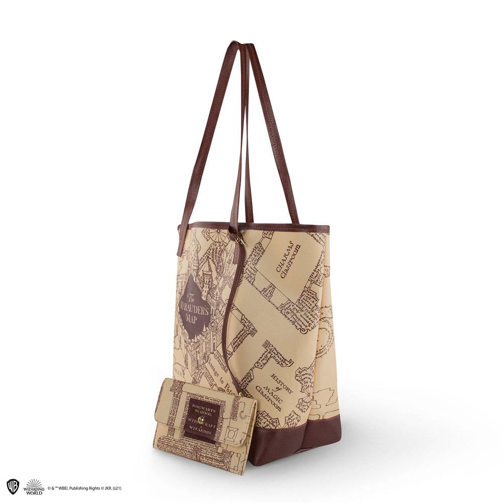 Harry Potter Tragetasche & Geldbeutel Marauder's Map Shoppingbag